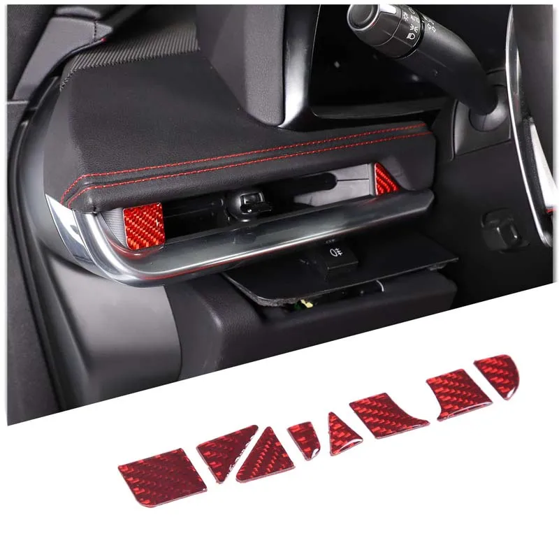 

For Corvette C8 2020-2025 Car Dashboard Air Conditioning Vent Decorative Sticker Soft Carbon Fiber Automotive Accessories