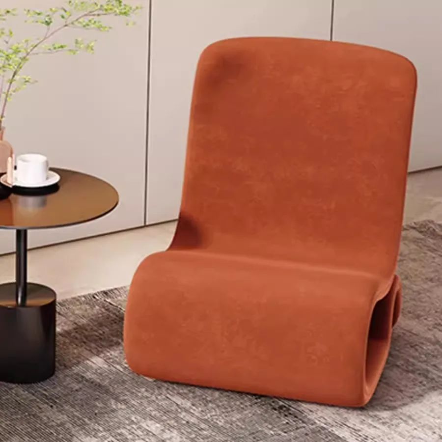 Italian single sofa chair modern simple living room balcony special-shaped lazy chair light luxury designer personalized