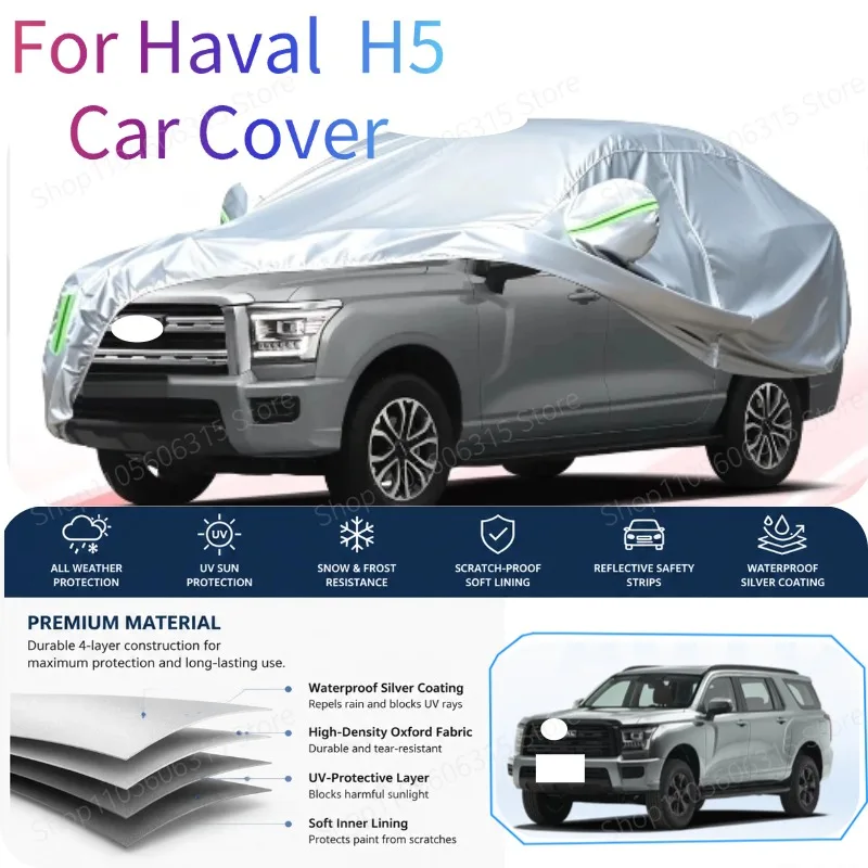 For Haval H5  Alpha Full Protective Car Cover Waterproof Sunproof Rainproof Dustproof Heat Insulation Scratch Resistant
