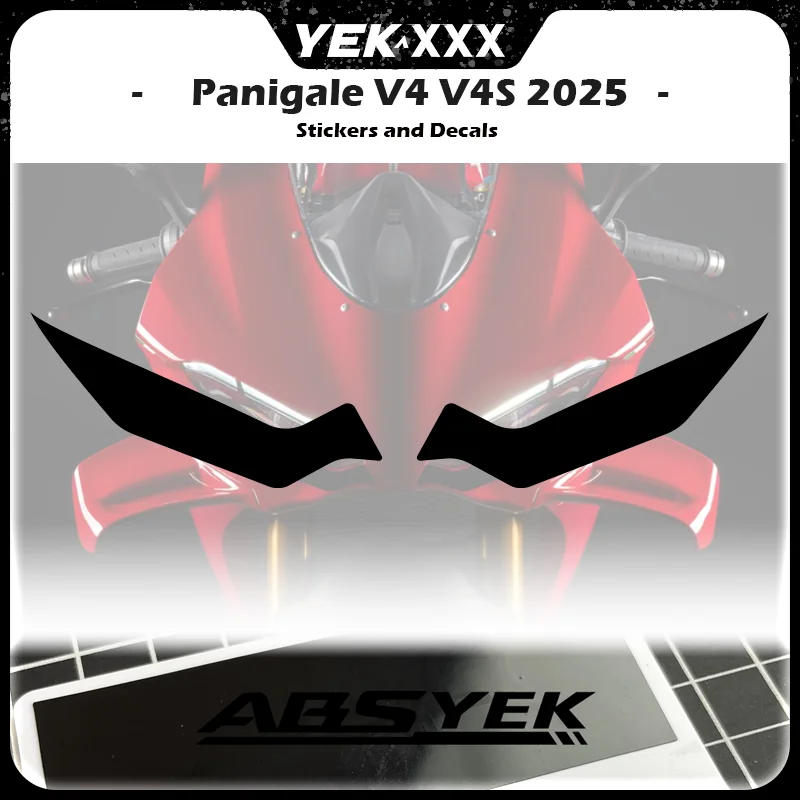 

Fairing Car Front Sticker Decal New Car Light Sticker Flower For Ducati Panigale V4 V4S 2025