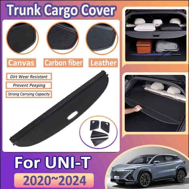 Car Trunk Curtain For Changan UNI-T Accessories UNIT UNI T 2020 2021 2022 2023 2024 Auto Luggage Storage Partition Protect Cover