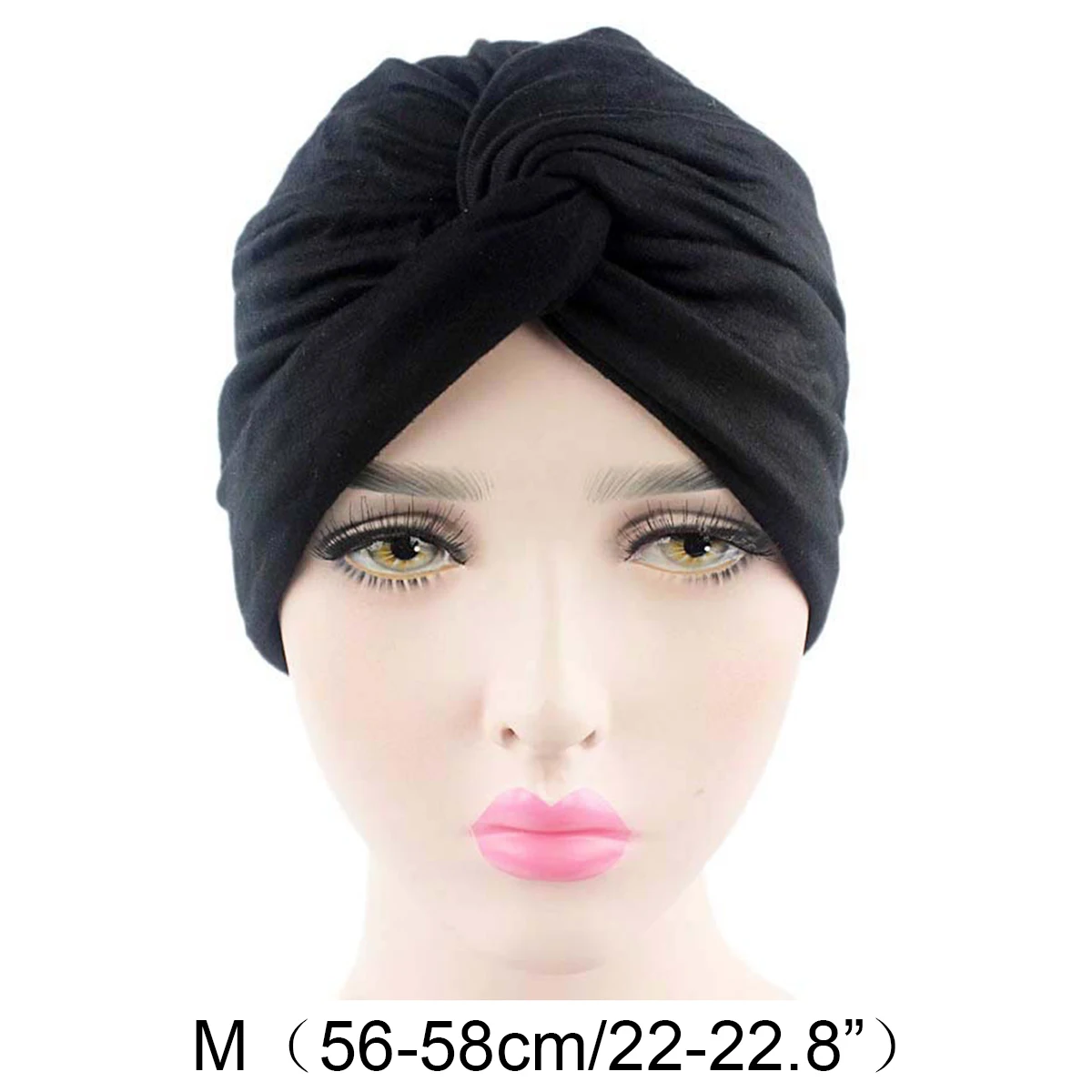 Turban extensible pour femme, écharpe de sauna, casquettes de chimio contre le cancer, bonnet pré-noué, foulard rond pour la tête, chapeau de