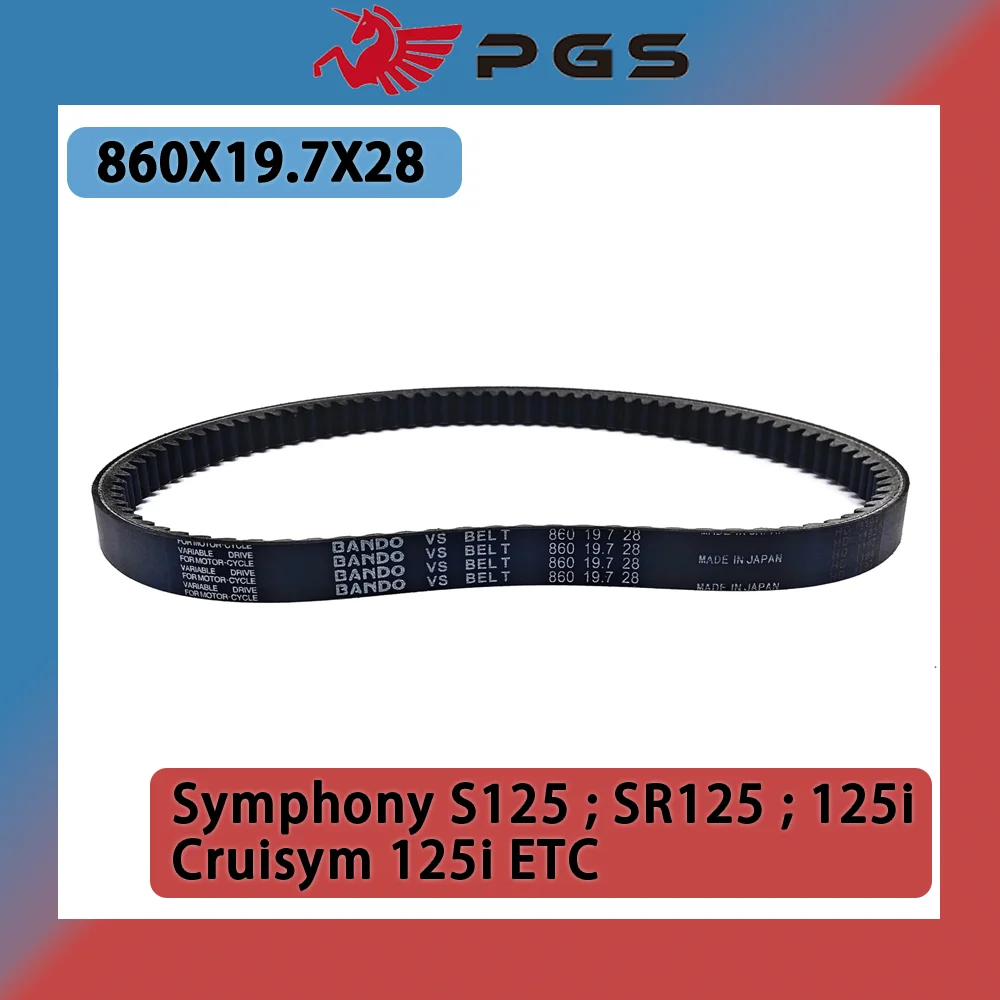 

860x19.7x28 Motorcycle Parts For SYM Symphony S125 SR125 125i Cruisym 125i ETC 860 19.7 28 Transmission Drive Belt