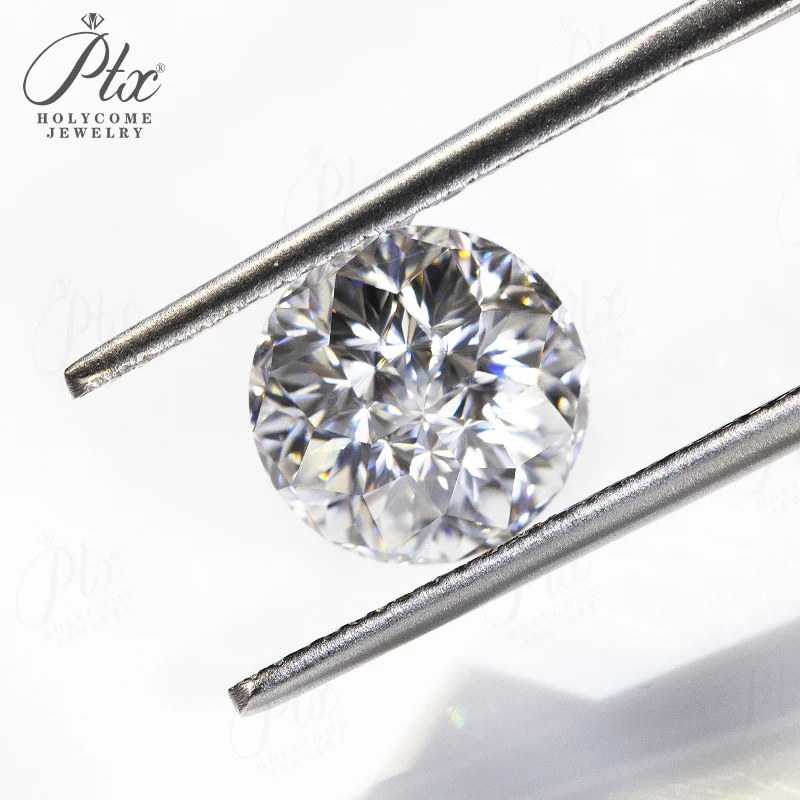 Exquisite Emperor Cut Round Moissanite Sparkling Diamond Like Gemstone Ideal for Elegant Jewelry Crafting and Gift Design