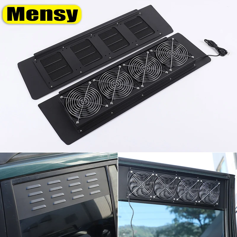 

Rear Ventilation Louvers Air Ventilation Cover Alloy Black 2Pcs For Toyota Prado FJ150 / Lexus GX 2003-2023