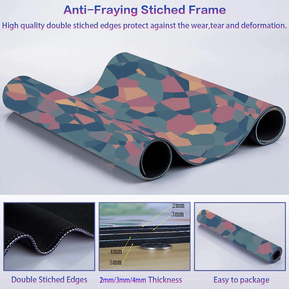 Tapete de mesa preto simples, acessórios para jogos, mouse pad anime, mouse pad kawaii, perfeito para escritório, teclado de jogos, presentes