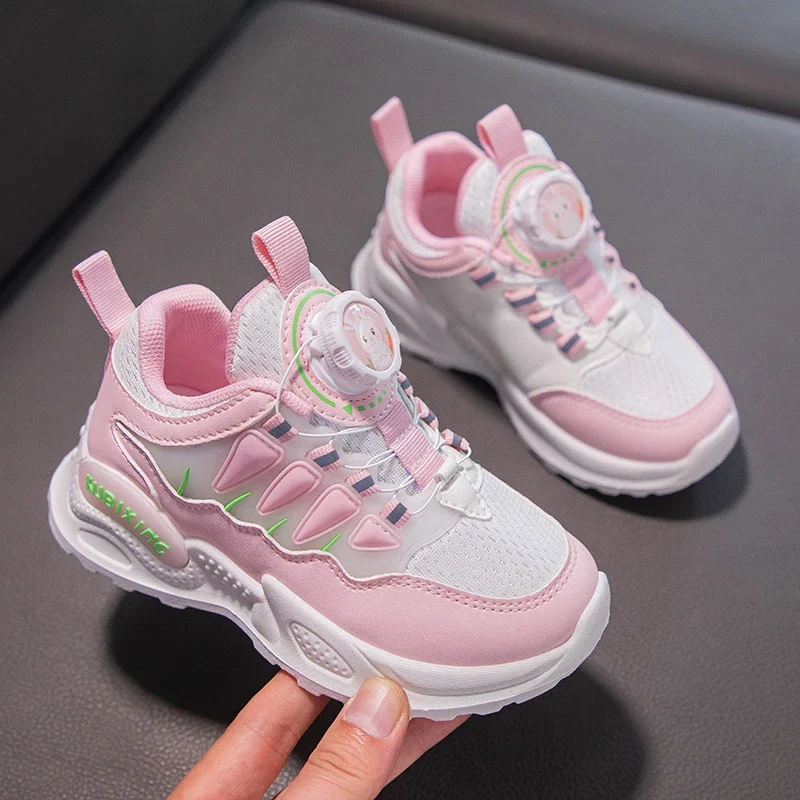 Kids Shoes Autumn Winter Boy Girls Sneakers Flat Children Comfortable Black White Casual Sport Shoes