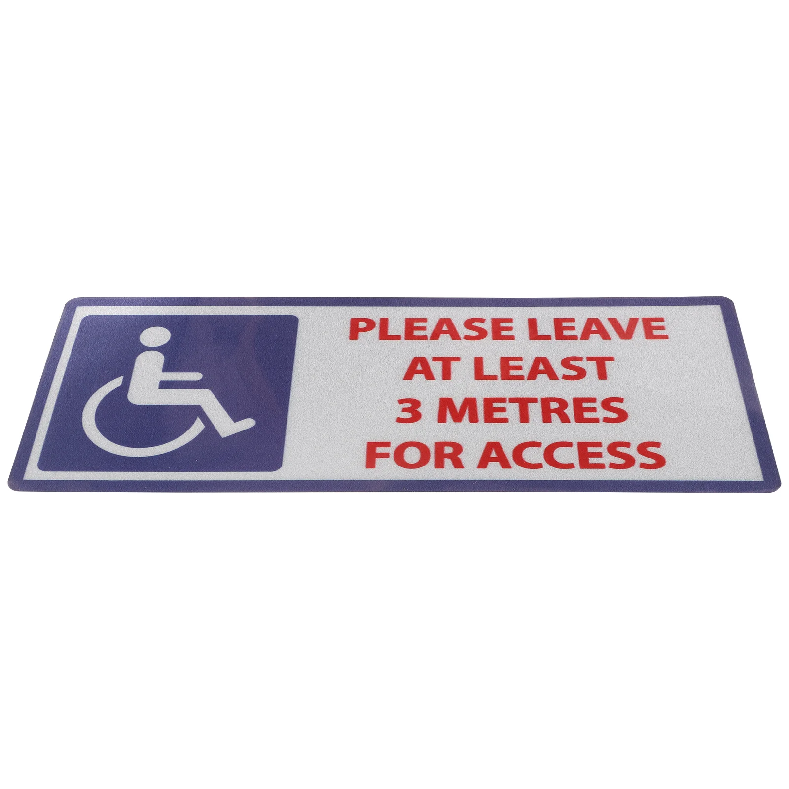 

Handicap Warning Sticker Keep 3 Meters Away Waterproof Durable High Adhesive Easy Peel Stick for Indoor Outdoor Disabled Safety