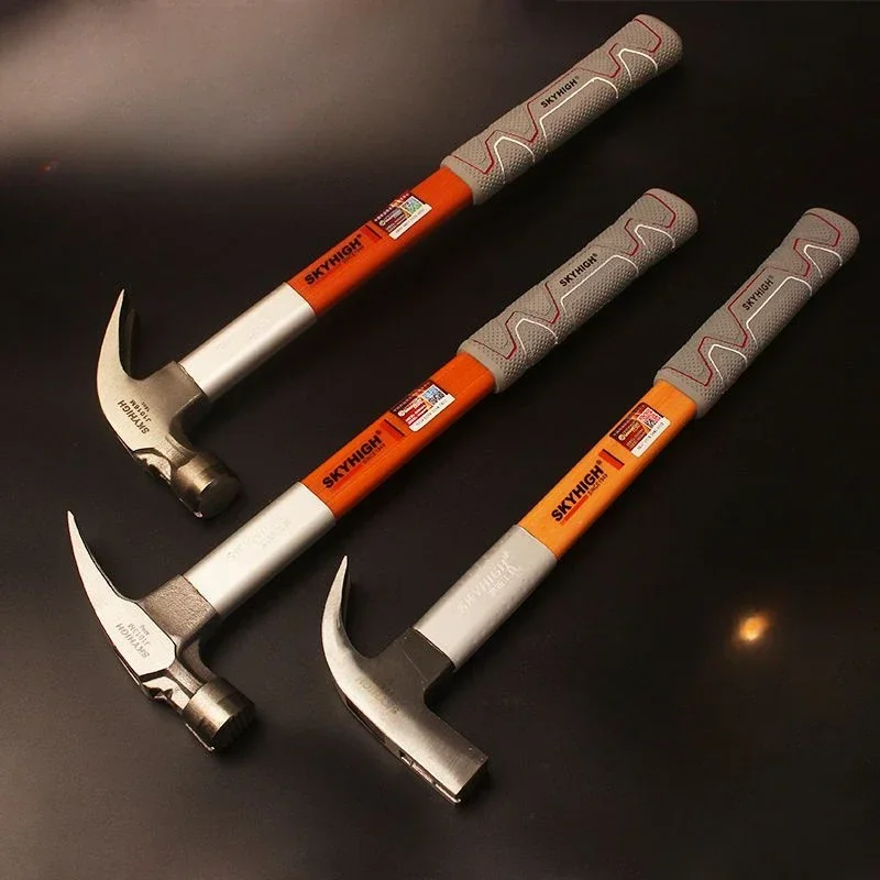 Sheep horn hammer tool, pure special steel household small hammer, nail lifting hammer