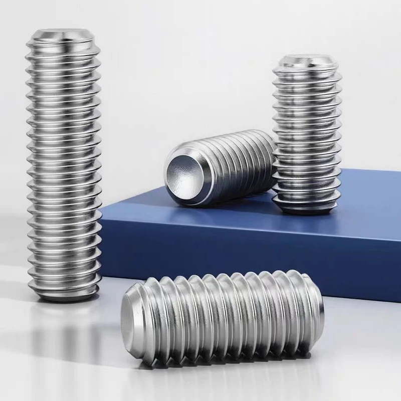 M2 M2.5 M3 M4 M5 M6 M8 304 Stainless Steel Hexagon Hex Socket Cup Point Headless Grub Set Screws Concave End