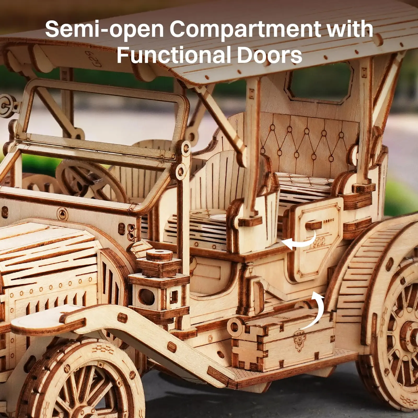 Puzzle de voiture vintage en bois 3D pour enfants et adultes, jouets faciles à assembler, cadeaux chinois, kits de nuits de construction, livraison directe, nouveau