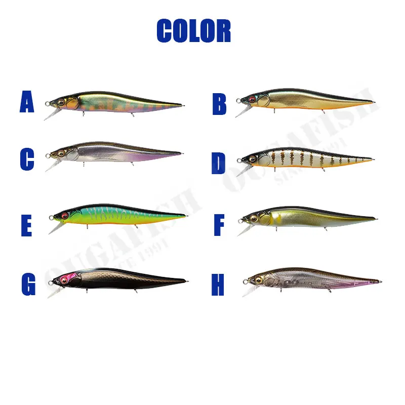 2022 Fishing Lure Minnow 10.5g 98mm Suspend Water Jerkbait Peche Accessoire Leurre Brochet Fish Isca Artificial Fishing Tackle