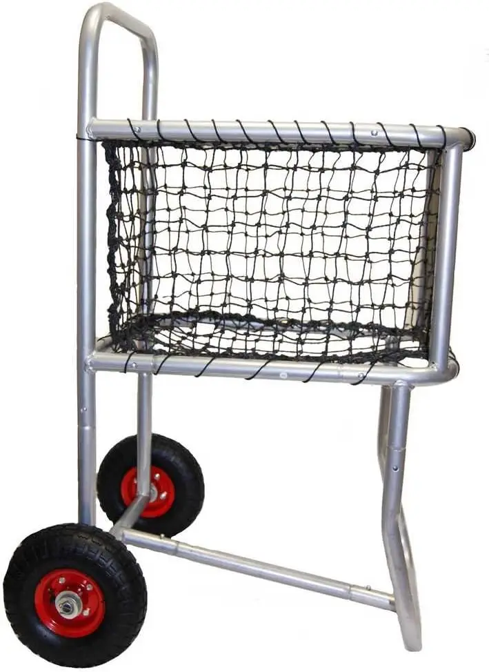 Casier à balles professionnel avec roulettes, chariot de sport roulant, rangement pour baseball T1