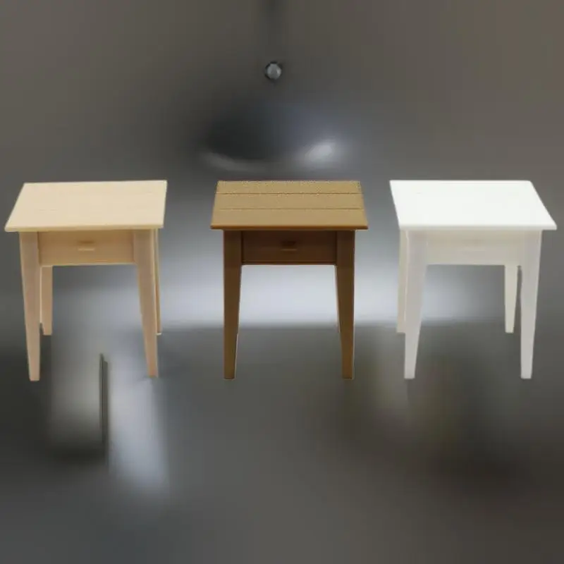 

Dollhouse Miniature 1 Piece Furniture Model, Bedside Table Doll House Decoration