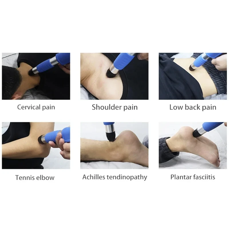 8 Bar Pneumatic Shockwave Therapy Machine Physiotherapy Shock Wave ED Treatment Pain Relief Massage Shock Wave Therapy Machine