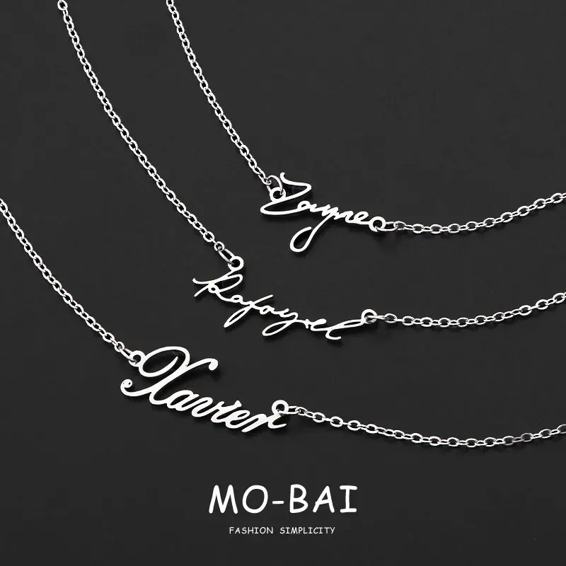 

Anime Love and deepspace Rafayel Xavier Zayne Cosplay Name Titanium steel not fade necklace Bracelet Britbday gift Accessorie