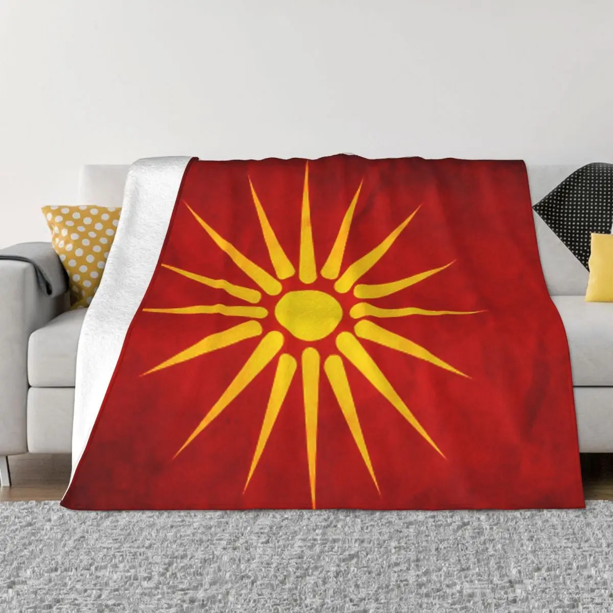 

Macedonia Macedonian Flag National Flag Of Quilt Bedroom Quilt For Bed Thin Wadding Blanket Throw Blanket