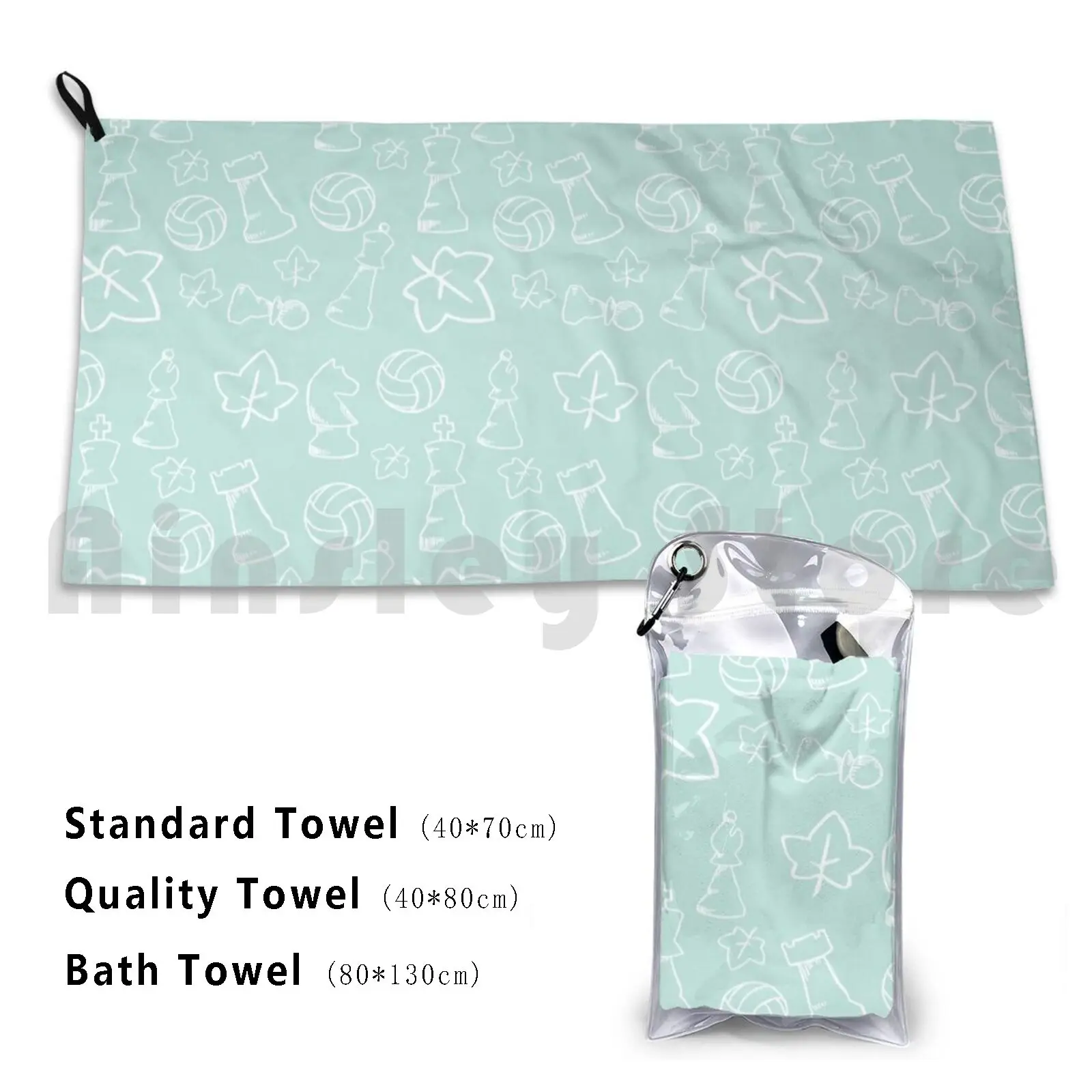 Aoba Johsai Pattern Custom Towel Bath Towel Aoba Johsai Aobajohsai Seijoh Haikyuu Haikyu Oikawa Iwaizume