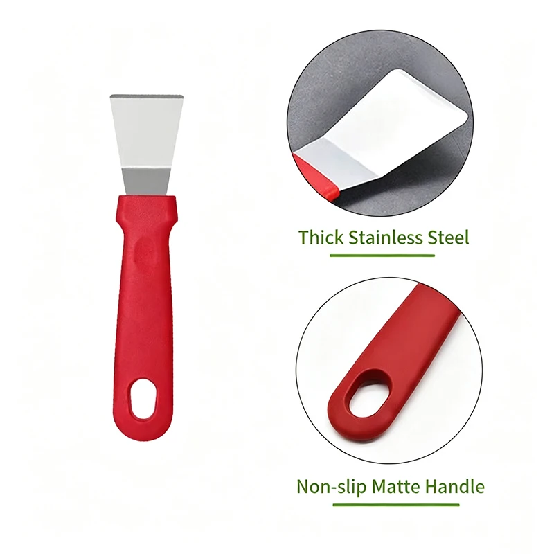 4Pcs Cleaning Brush Set Nylon Steel Wire Copper Wire Brush with Scraper for Gas Stove Tile Grout Kitchen Deep Cleaning - view 5