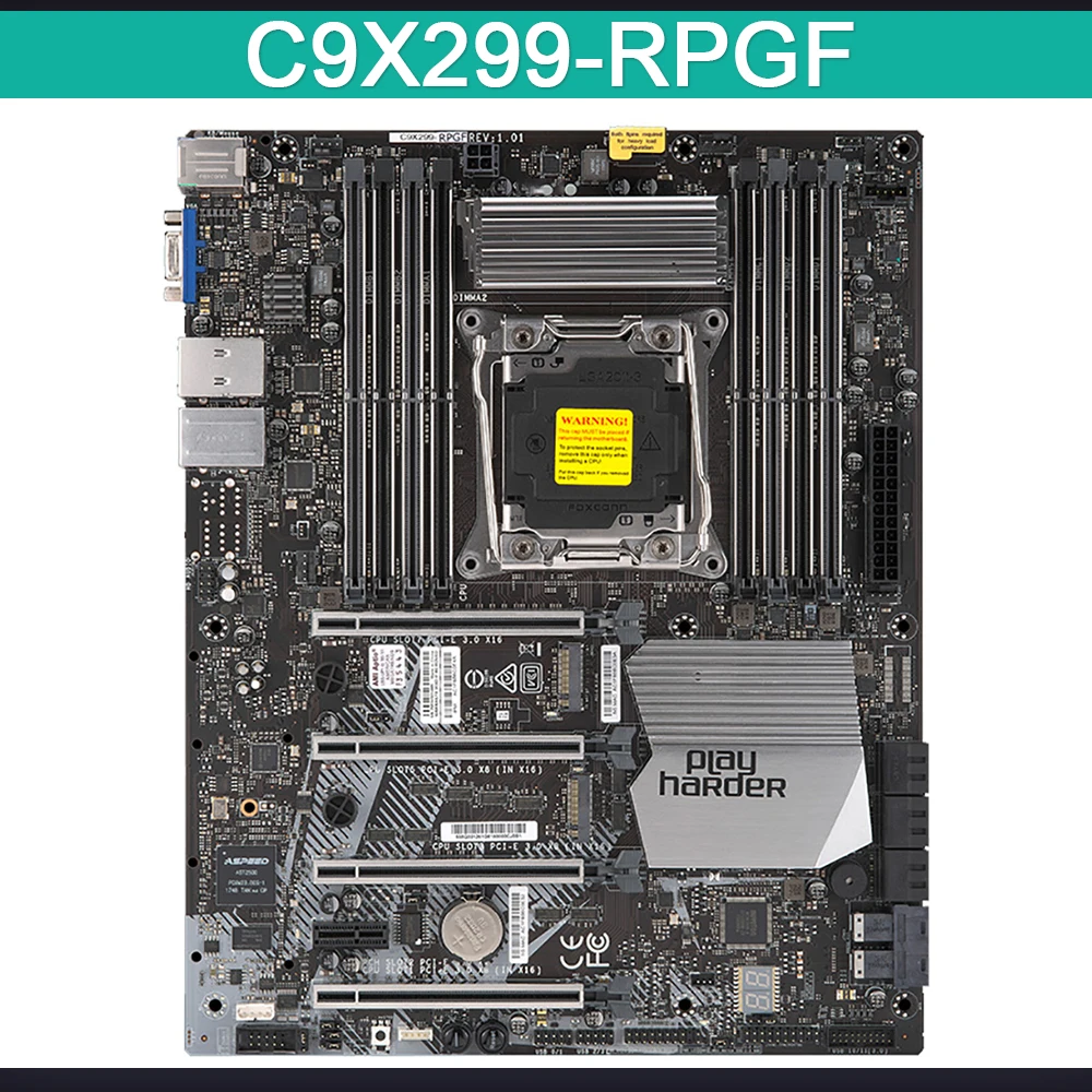 aC9X299-RPGF For Supermicro High-end Desktop Overclock Motherboard i7 i9 X-series Processor Non-ECC PCI-E3.0 M.2 LGA-2066 DDR4