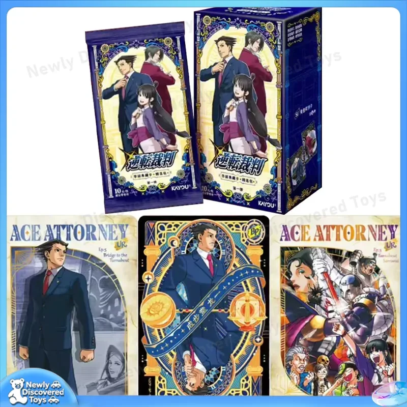 KAYOU Genuine Ace Attorney Card Luxurious Selection Bag for Classic Game Cards Anime Collectible Card Toy Gift for Fans