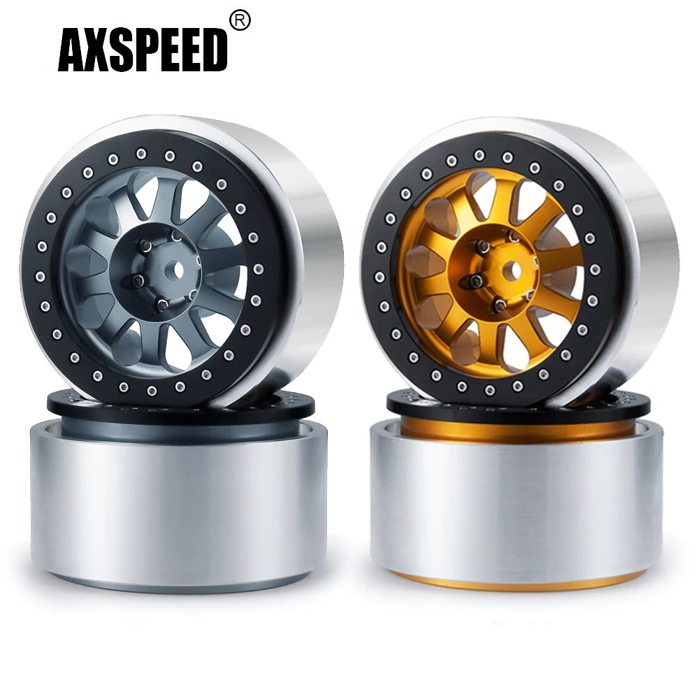 

AXSPEED 2,9 дюймовый алюминиевый сплав Beadlock Колесные диски ступицы для Axial SCX6 AXI05000 Jeep Wrangler AXI05001 Trail Honcho запчасти для грузовиков