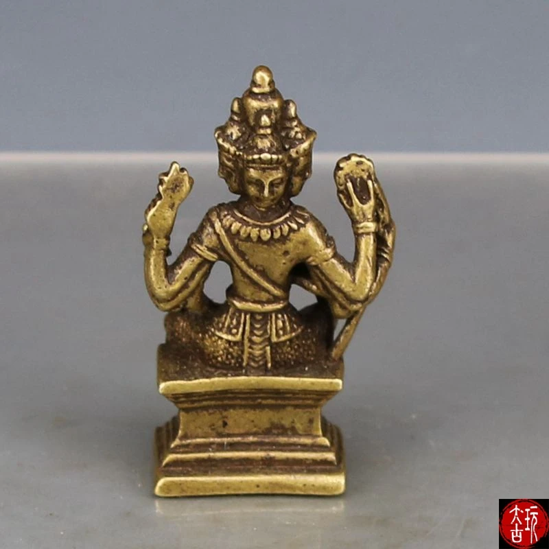Temple master Buddha HOME CAR Talisman efficacious family Protection Southeast Asia Thailand India Four sided God Buddha statue