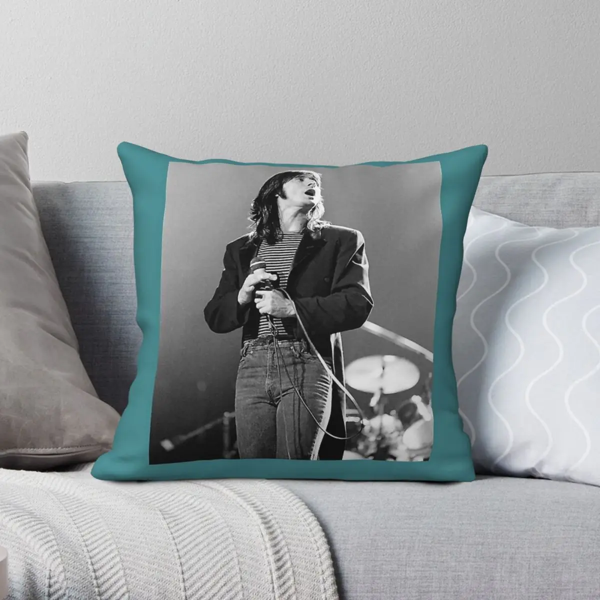 Steve Perry Art 3 Square Pillowcase Polyester Linen Velvet Printed Zip Decor Throw Pillow Case Home Cushion Cover 18