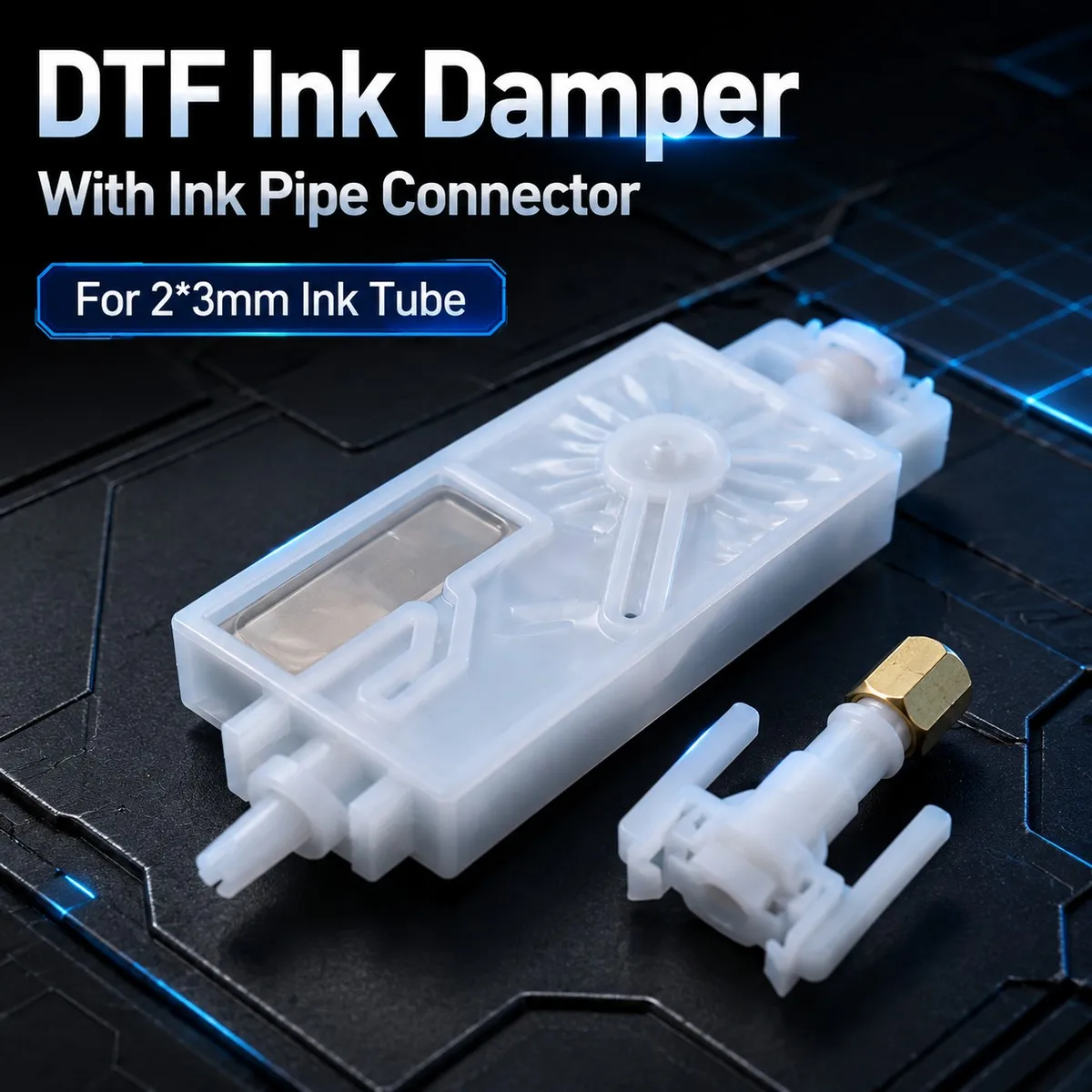 Ink Filter Damper Connector For Epson i1600 i3200 XP600 DX5 TX800 Mimaki CJV30 JV33 JV5 DTF & Sublimation Printing