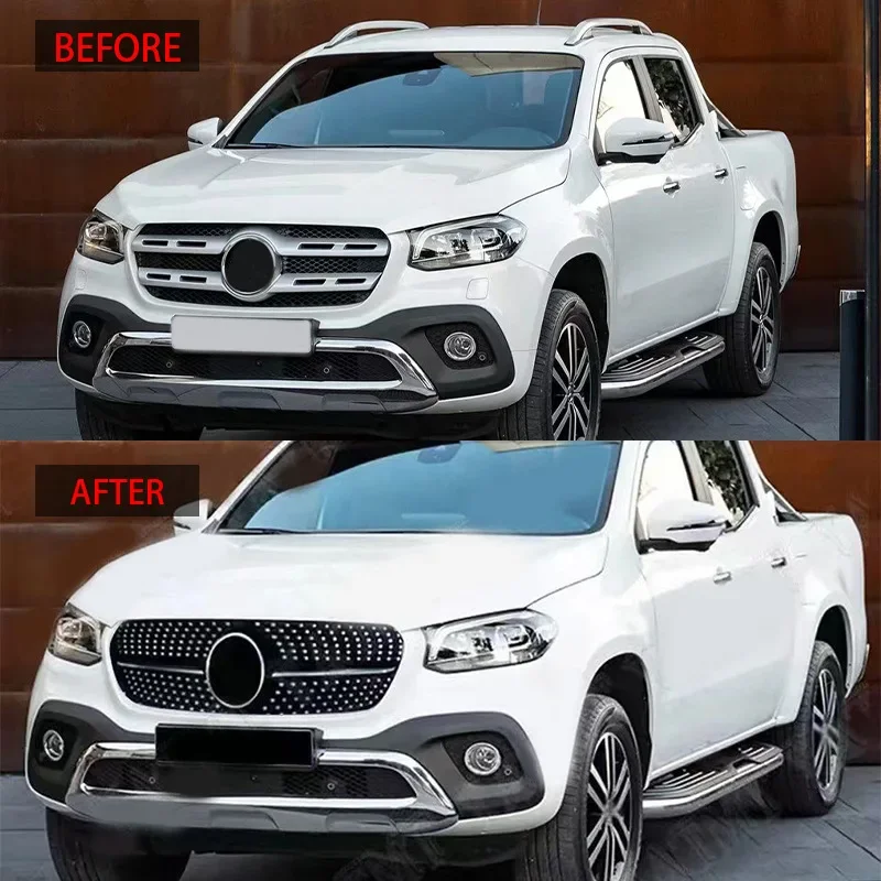 New！ For Mercedes Benz X-class Pickup Truck X470 Modified With Full Sky Star Style Grille Grille Cover