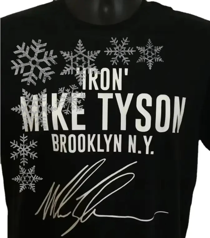 

Iron Mike Tyson Autograph Boxing Fans T-Shirt. Summer Cotton O-Neck Short Sleeve Mens T Shirt New S-3XL