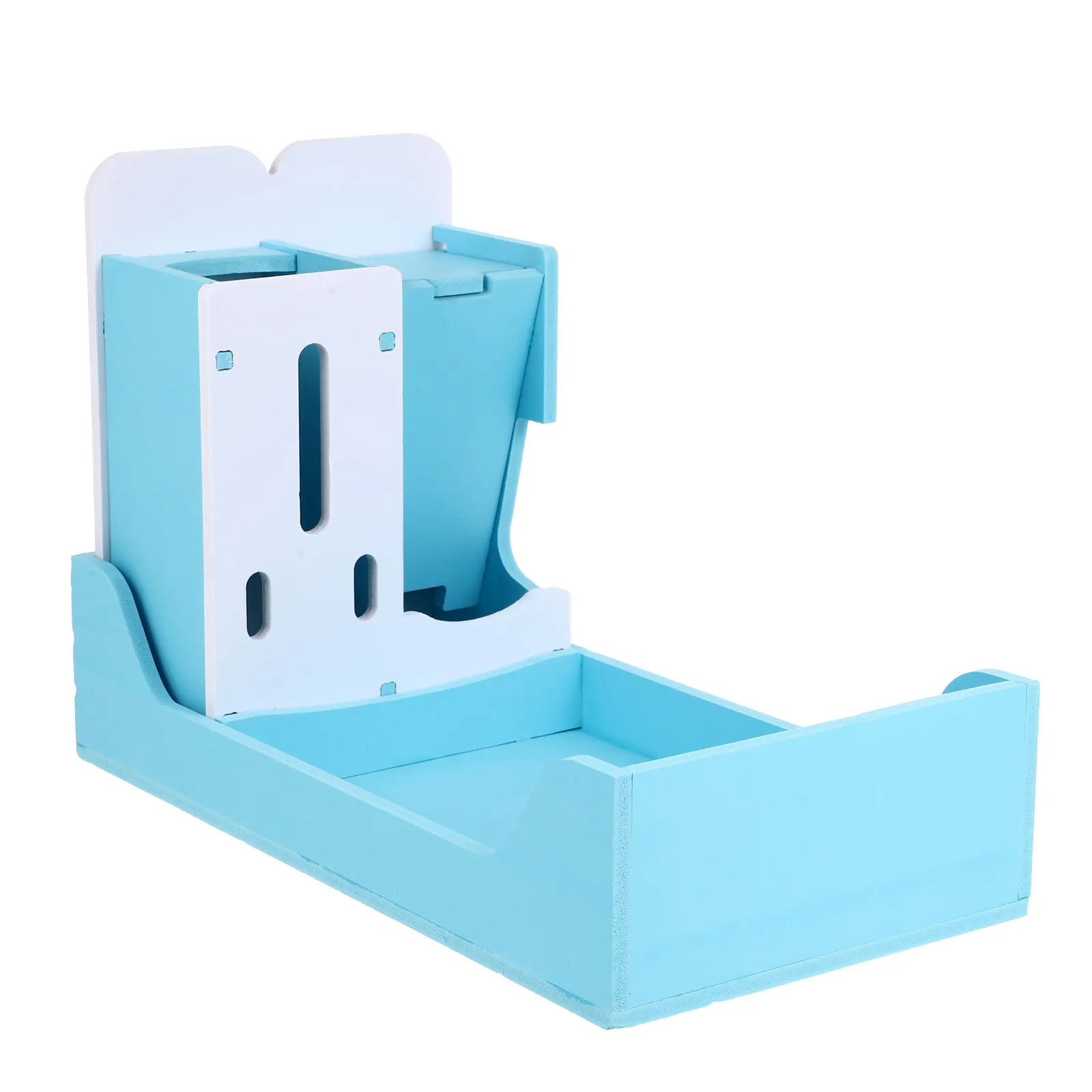 

Pet Food Basin Water Bottle Small Holder Hamster Bowl Durable 3 in 1 Design Detachable Toilet Premium Material Pet Supplies