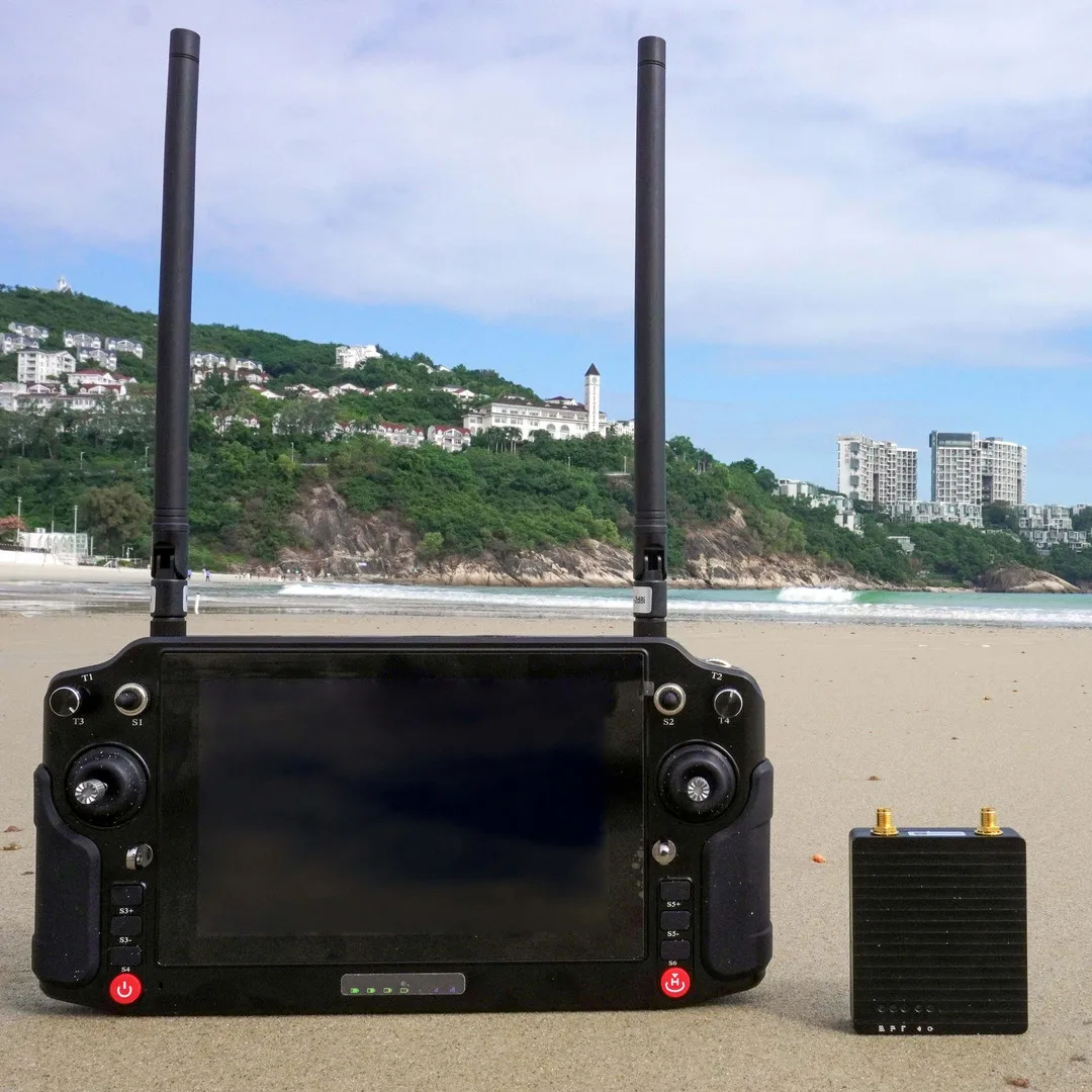 2026unique 800M/1.4G/2.4G Three-band Automatic Frequency Integrated Ground Station with data transmission in data communication
