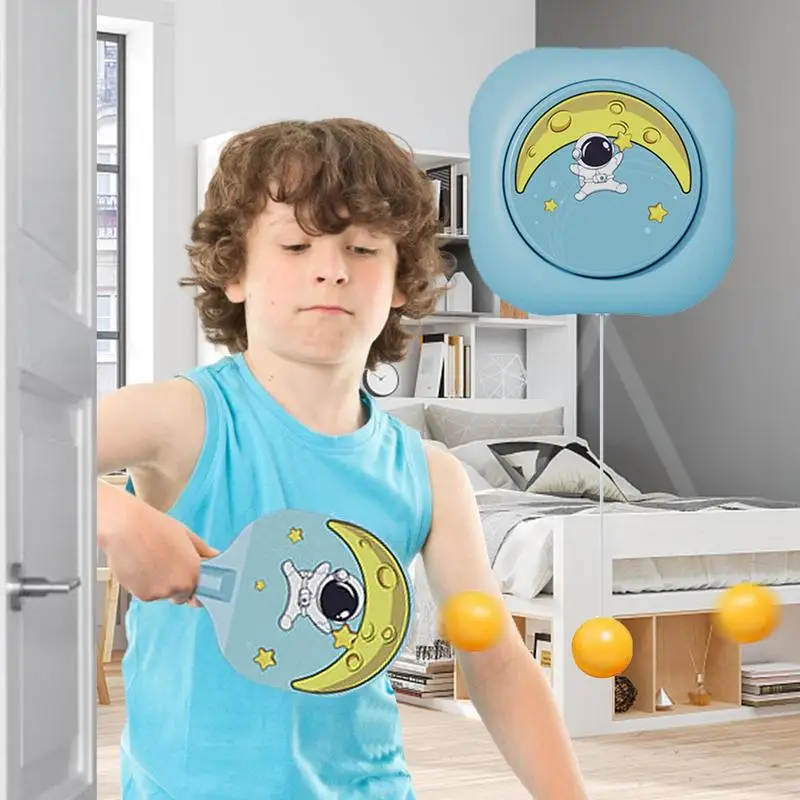 Table Tennis For Kids Hangable Portable Pingpong Trainer Suspension Table Tennis Trainer Portable Set With Racket And Balls For