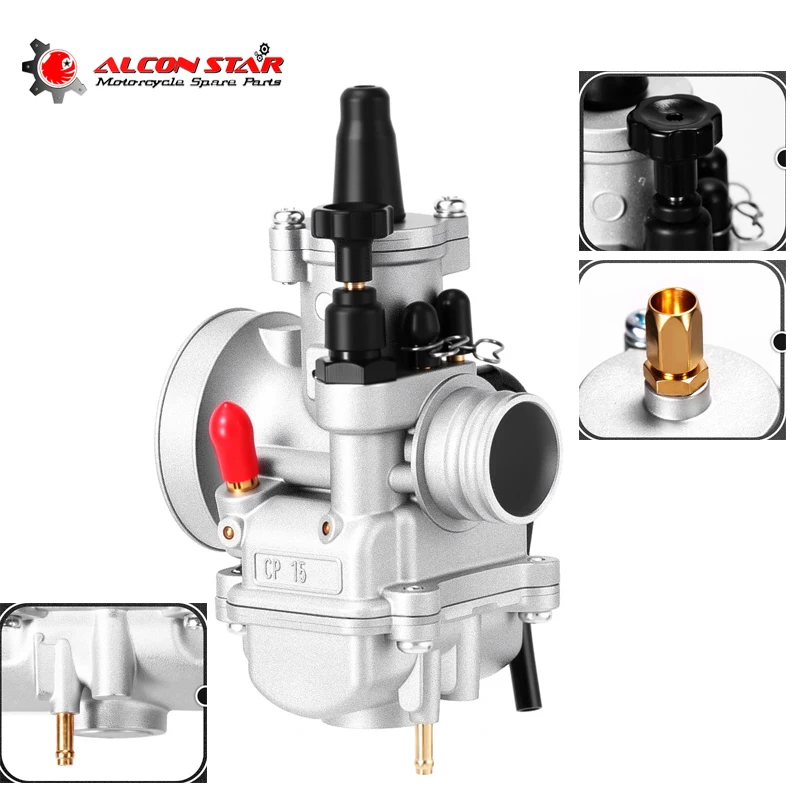 Zsdtrp 15/17.5/19/21/23/24mm carburador para 50cc 100cc 2t motor samll carburador para yamah tzr 125 honda bali 50cc dt 80