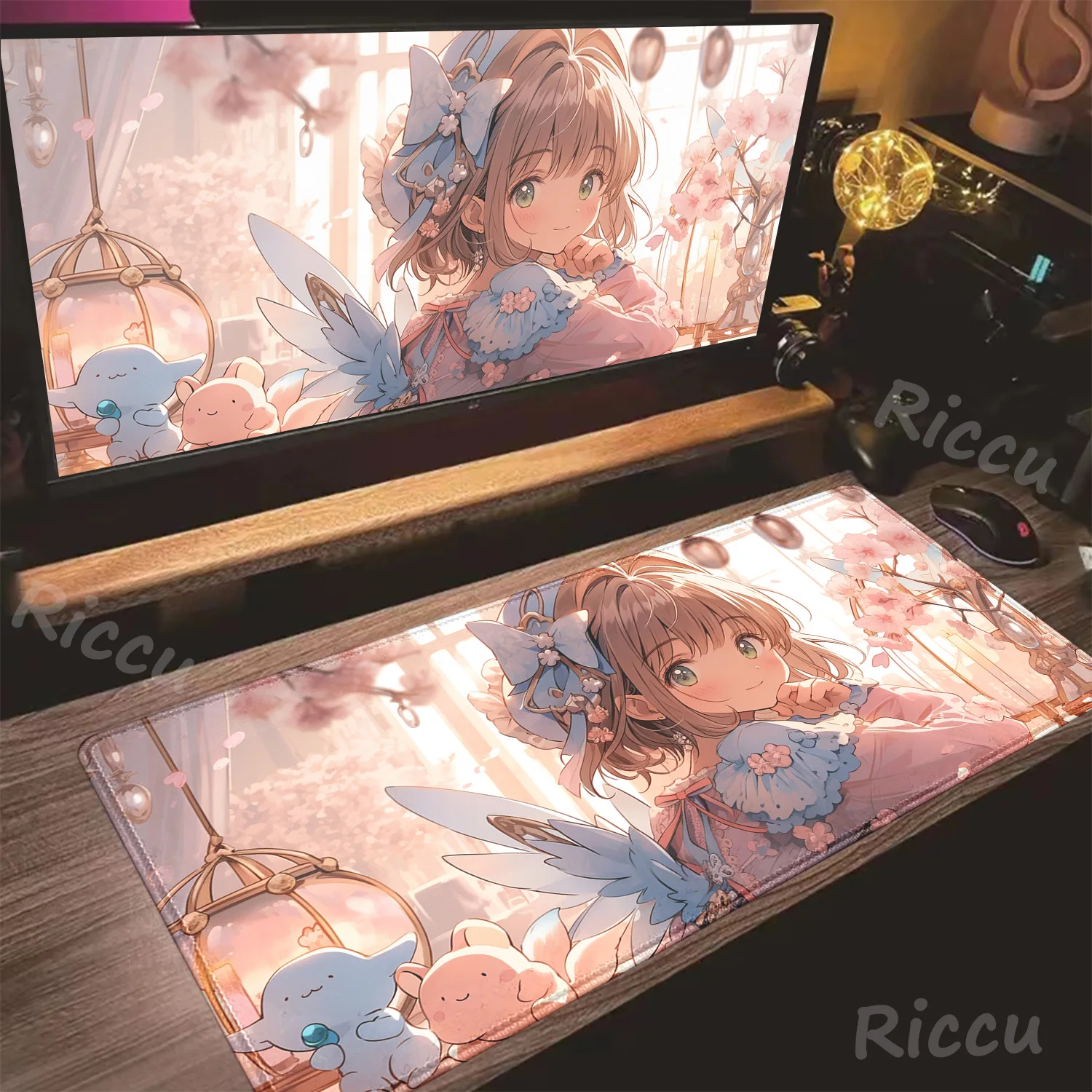 Anime Card Captor Sakura E-sports Mousepad Kawaii Deskmat Offices Carpet Large Gaming Accessory Laptop Computer Rubber Mouse Pad