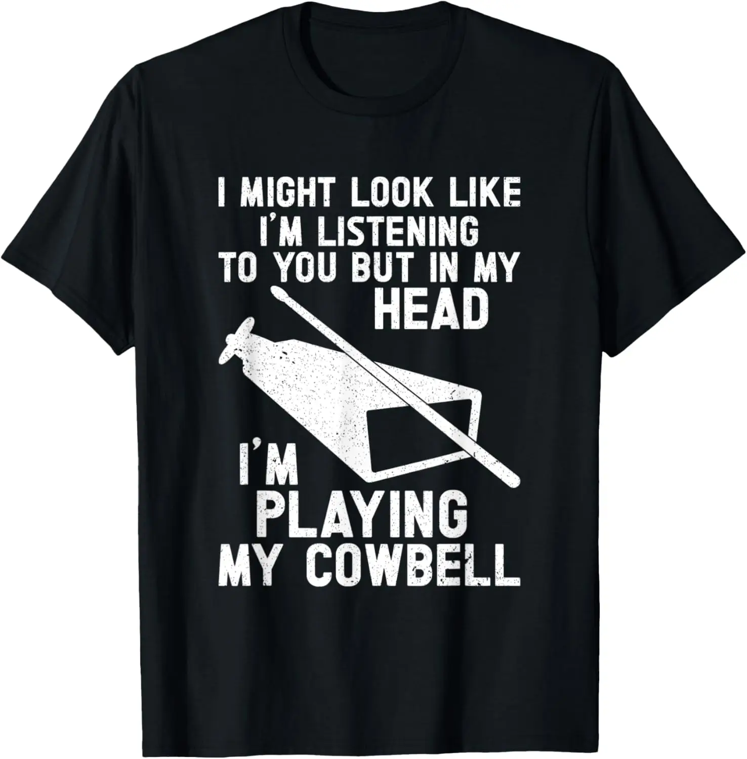 

Cow Bell More Cowbell Винтажная забавная забавная футболка барабанщика Cowbell