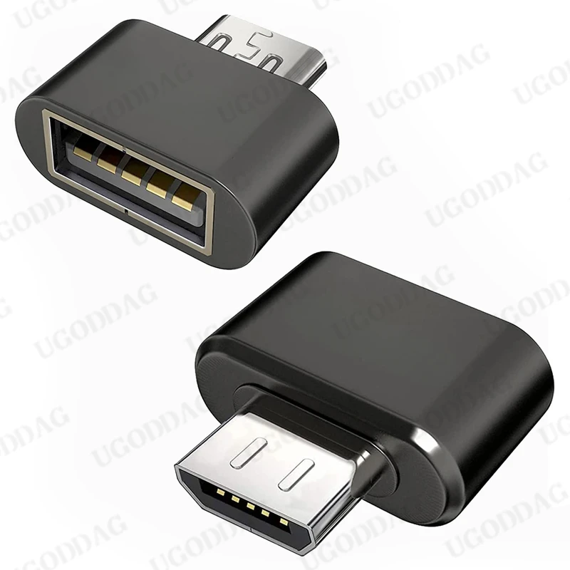 Conector adaptador Micro-USB a USB, adaptador Micro USB a hembra USB OTG para Samsung Galaxy, Cable de cargador Tab S6 S7 Kindle