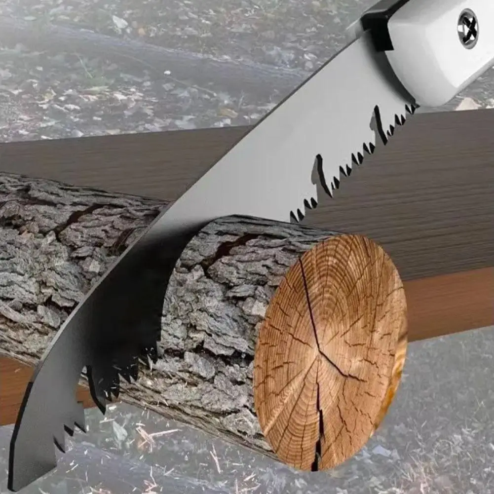 Folding Hand Saw Multi-Purpose Outdoor Tool with Rust-Resistant Coating,Collapsible Design for Gardening/Pruning/Woodworking