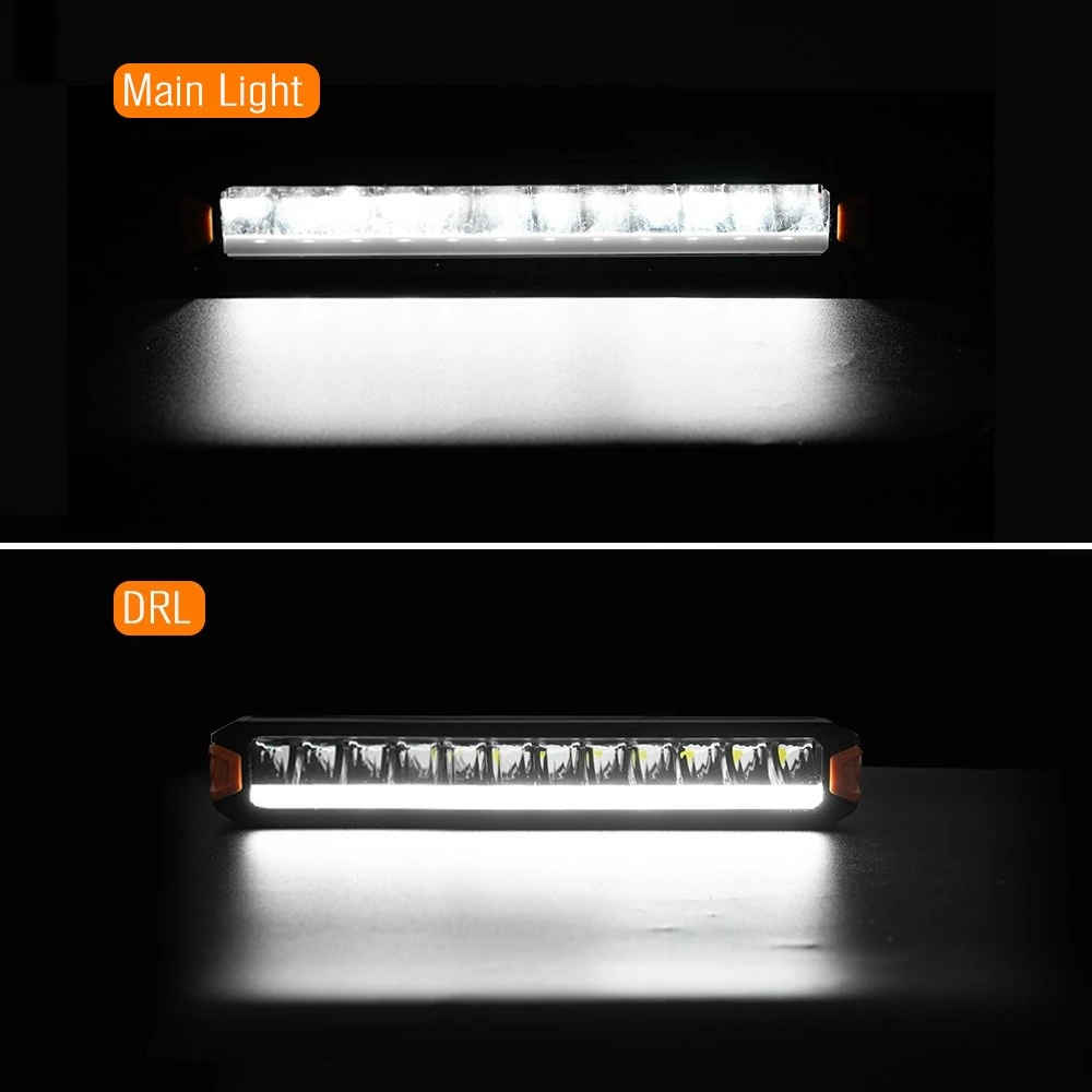 Off-road Vehicle Strip Light 12 21 32 40 50 Inches Single Row Strip Light Built-in Daytime Running Light