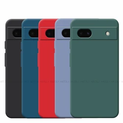 For Google Pixel 6A Case Google Pixel 6A 6 Pro Cover Original Shockproof Liquid Silicone TPU Phone Back Cover Google Pixel 6A