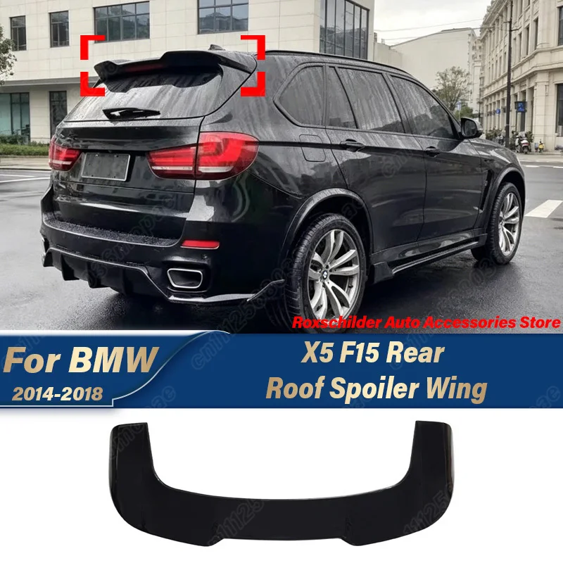 

For BMW X5 F15 2014 2015 2016 2017 2018 Car Black Knight Style Rear Trunk Spoiler Sports Racing Rear Wing Body Modification Kit