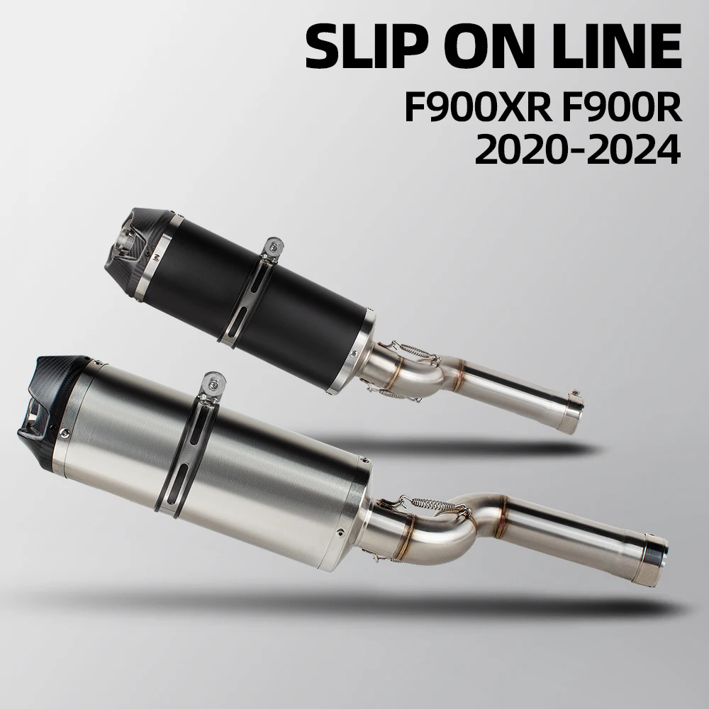 

Motorcycle Exhaust KIt Street Bike Exhausts Headers Line Pipe Muffler With DB Killer For BMW F900 F900R F900XR 2020-2024