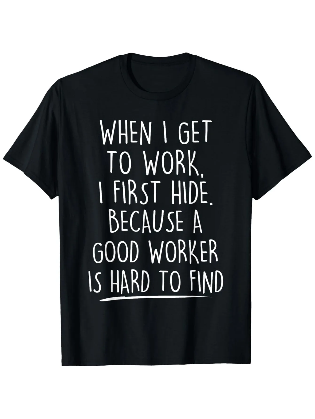 

Забавная футболка Satire на рабочем месте, скрыть перед работе, унисекс, веселая рабочая рубашка, черный фон с белым текстом, повседневная повседневная одежда для офисного спортзала, машинная стирка, обычная посадка с круглым вырезом