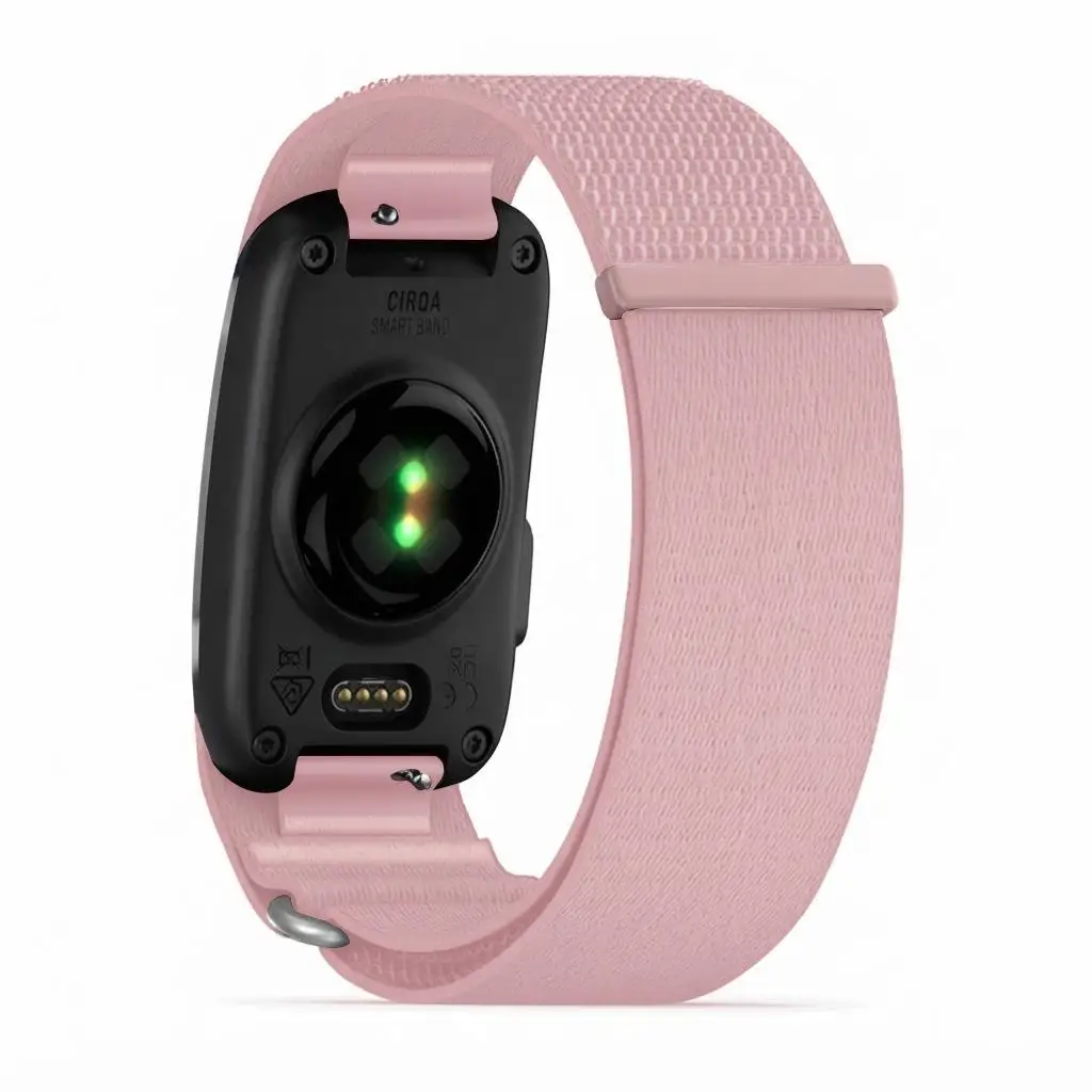 Nylon band voor Garmin CIRQA Smart Band sport fitness tracker, verstelbare lus, geweven banden, polsband voor mannen & vrouwen
