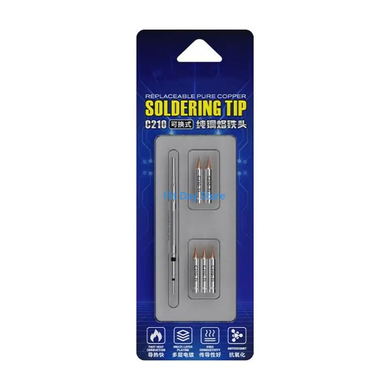 F92C C210 Tip Set for Detail Soldering, Circuit Repair and Part Replacement