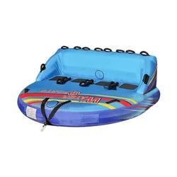 Inflatable Towable Booster Tube - Four Person Water Tube Boating Float Tow Raft Watersports Inflatable Playground