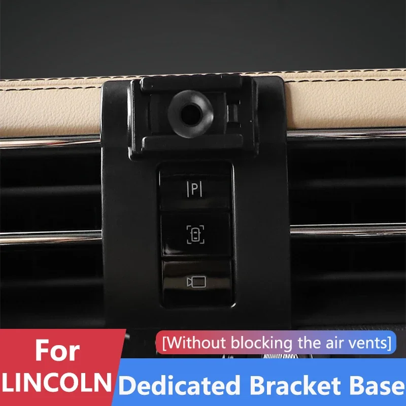 

Special to Lincoln Dedicated Car Phone Holder Stand Base Bracket For MKX MKC MKZ Nautilus Corsair Continental Aviator 2014-2021
