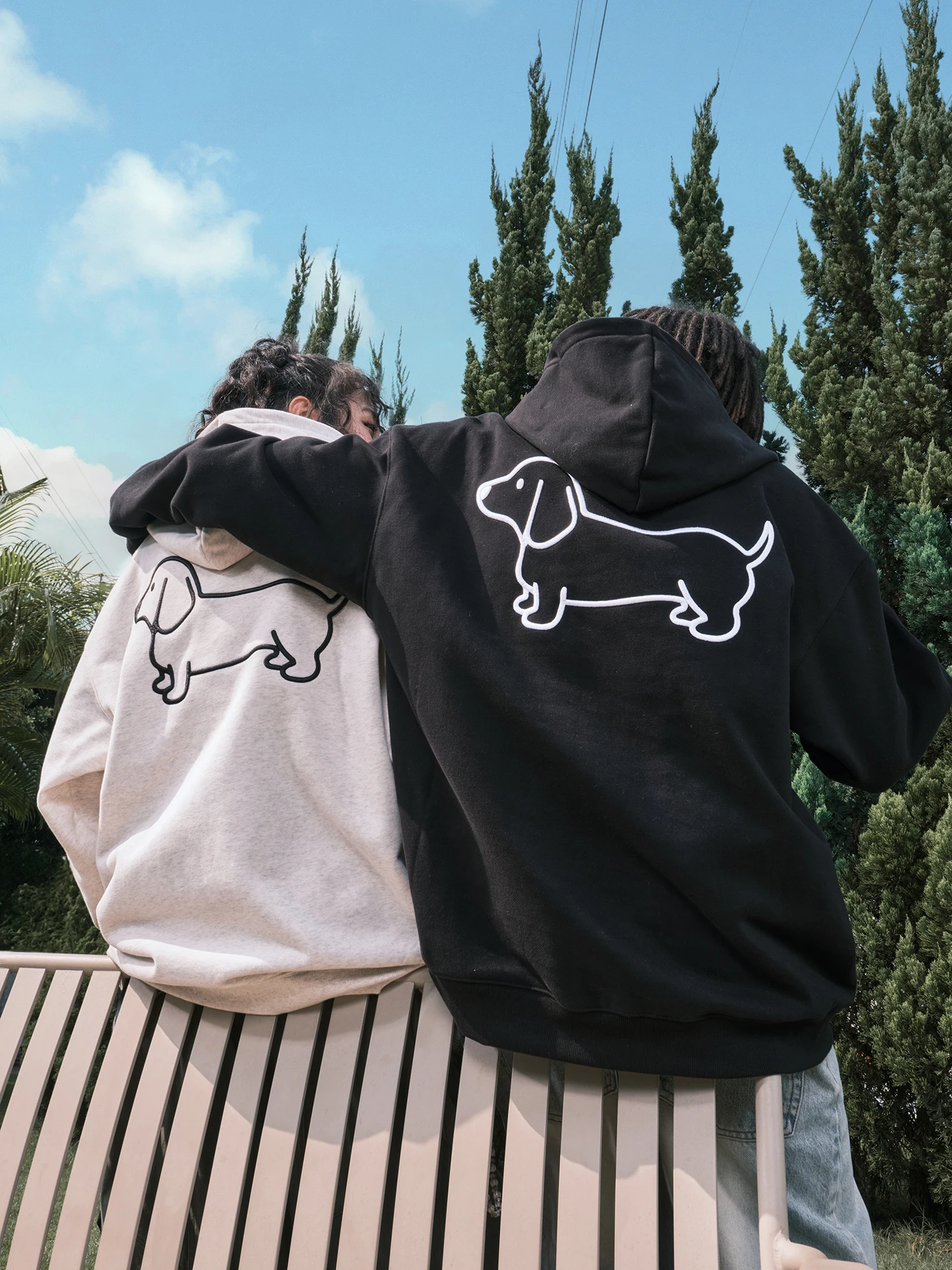 

Nuthink American Retro Dog Sausage Embroidered Hoodie Loose ex Spring 2026 Trendy Brand Youth Casual Cotton Sweatirt