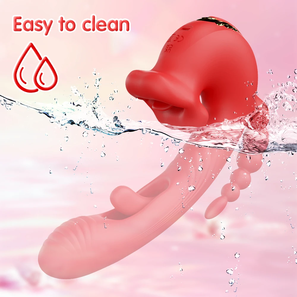 Erwachsene Sex Spielzeug Zunge Lecken Nippel Klitoris Vibrator Frauen Masturbation Vibration Anal Penetration Vagina Vibrator Sex Produkte